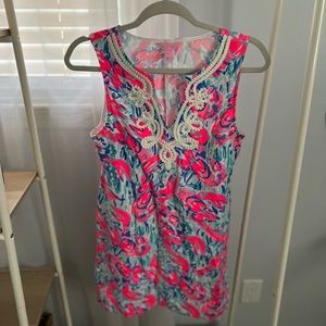 Lilly Pulitzer Shift Dress Neon Lobstah Roll